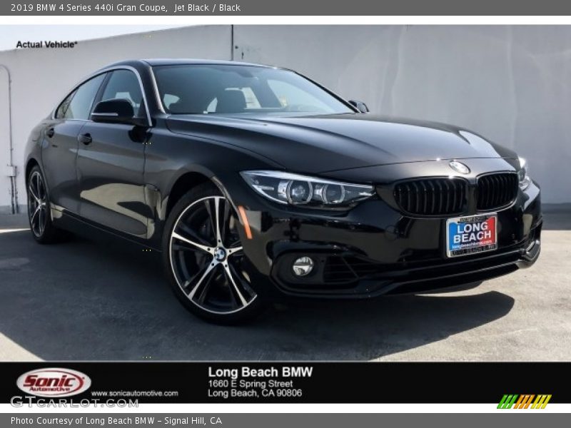 Jet Black / Black 2019 BMW 4 Series 440i Gran Coupe