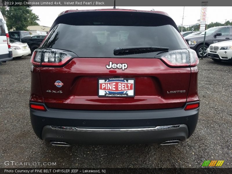 Velvet Red Pearl / Black 2019 Jeep Cherokee Limited 4x4