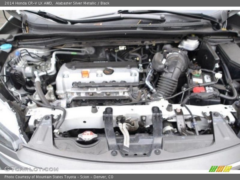 Alabaster Silver Metallic / Black 2014 Honda CR-V LX AWD