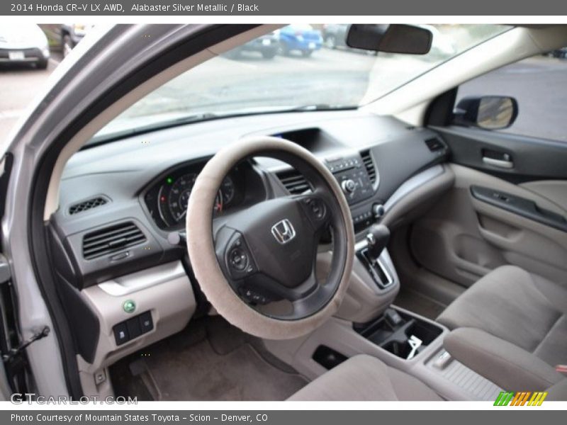 Alabaster Silver Metallic / Black 2014 Honda CR-V LX AWD