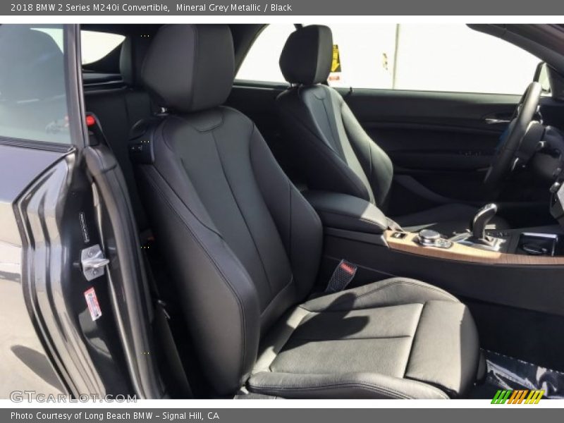 Mineral Grey Metallic / Black 2018 BMW 2 Series M240i Convertible