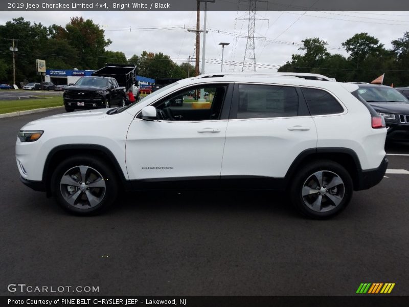 Bright White / Black 2019 Jeep Cherokee Limited 4x4