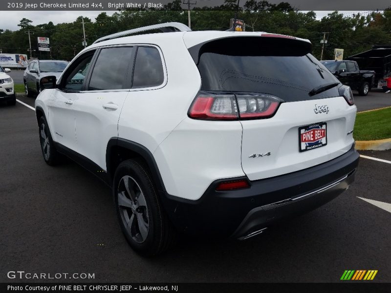 Bright White / Black 2019 Jeep Cherokee Limited 4x4