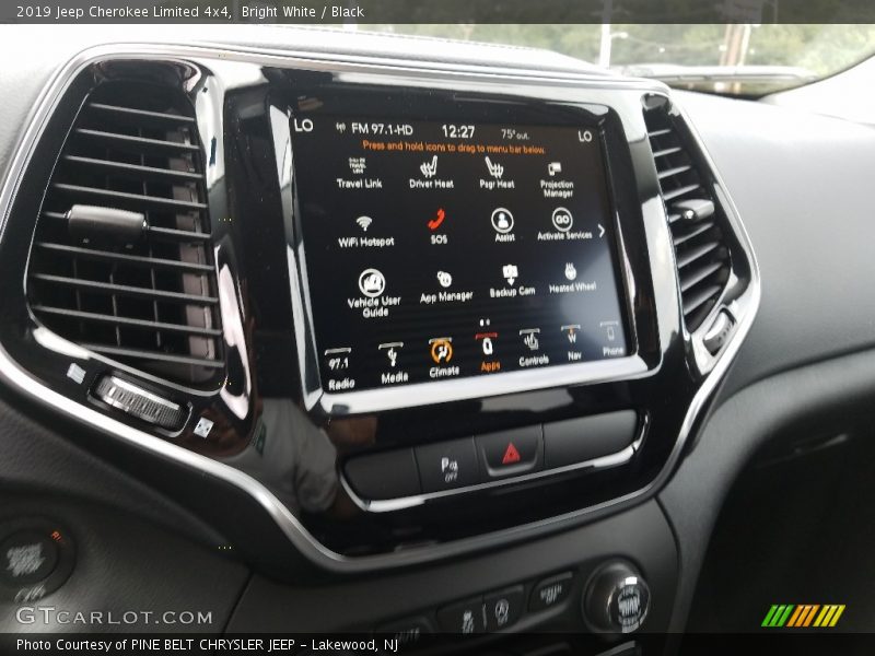 Bright White / Black 2019 Jeep Cherokee Limited 4x4