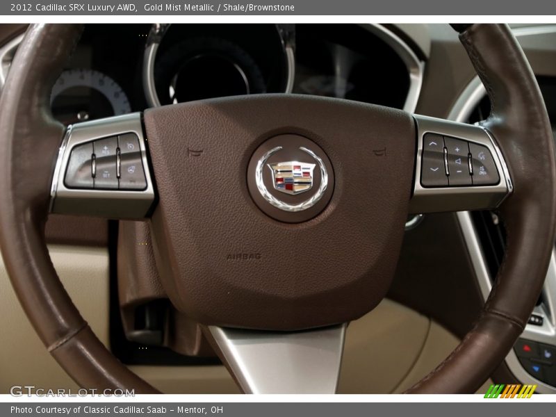Gold Mist Metallic / Shale/Brownstone 2012 Cadillac SRX Luxury AWD