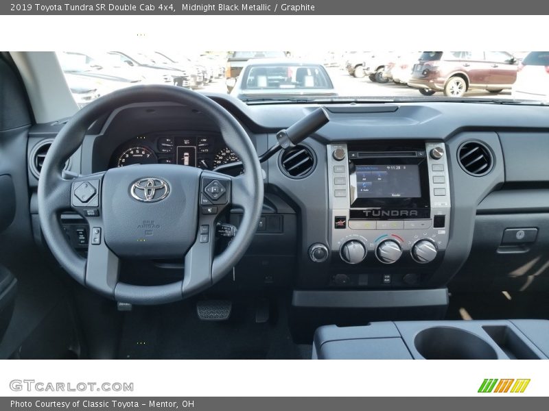 Midnight Black Metallic / Graphite 2019 Toyota Tundra SR Double Cab 4x4