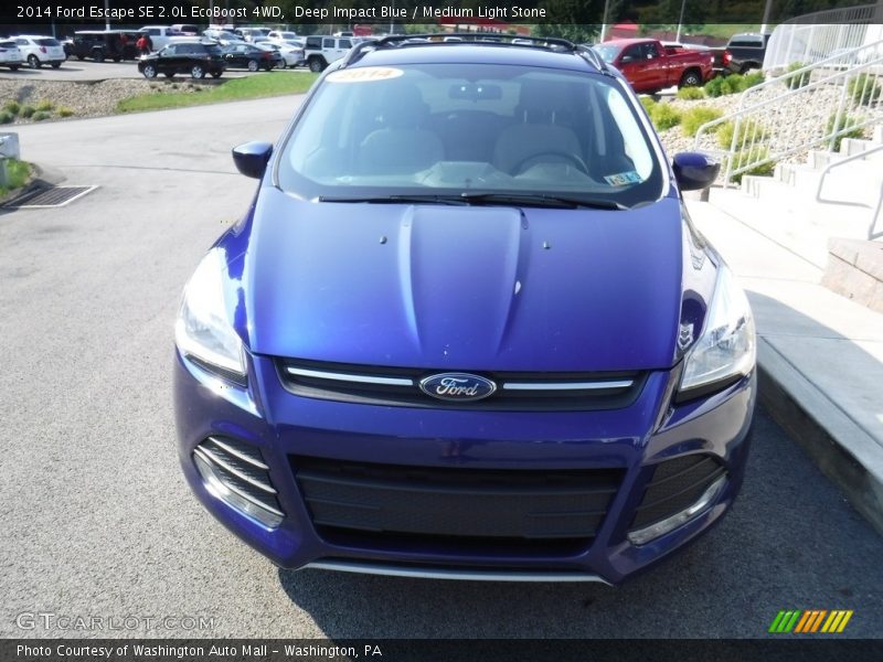 Deep Impact Blue / Medium Light Stone 2014 Ford Escape SE 2.0L EcoBoost 4WD