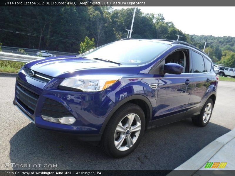 Deep Impact Blue / Medium Light Stone 2014 Ford Escape SE 2.0L EcoBoost 4WD