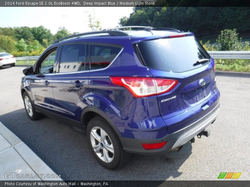 Deep Impact Blue / Medium Light Stone 2014 Ford Escape SE 2.0L EcoBoost 4WD