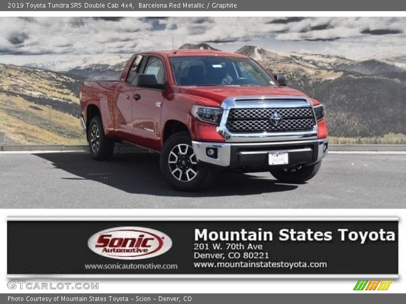 Barcelona Red Metallic / Graphite 2019 Toyota Tundra SR5 Double Cab 4x4