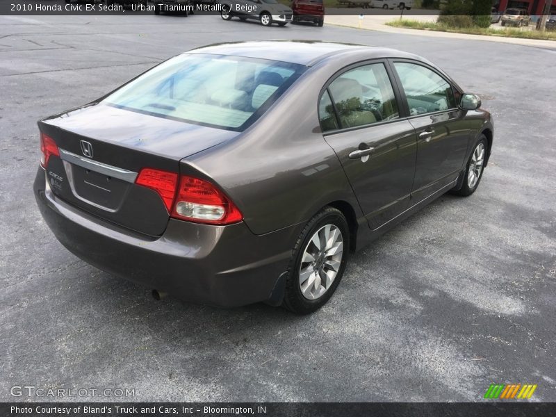 Urban Titanium Metallic / Beige 2010 Honda Civic EX Sedan