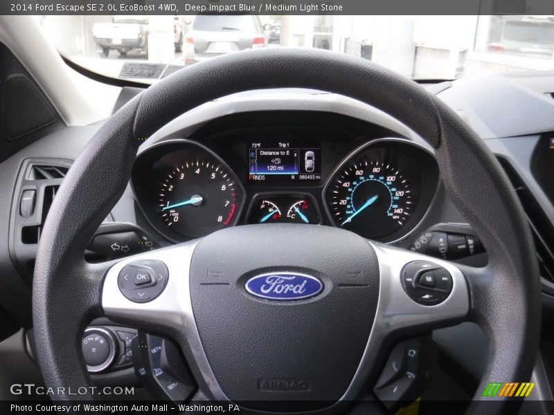 Deep Impact Blue / Medium Light Stone 2014 Ford Escape SE 2.0L EcoBoost 4WD