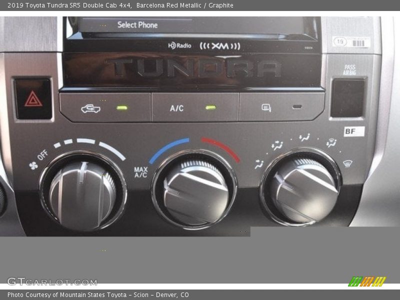 Barcelona Red Metallic / Graphite 2019 Toyota Tundra SR5 Double Cab 4x4