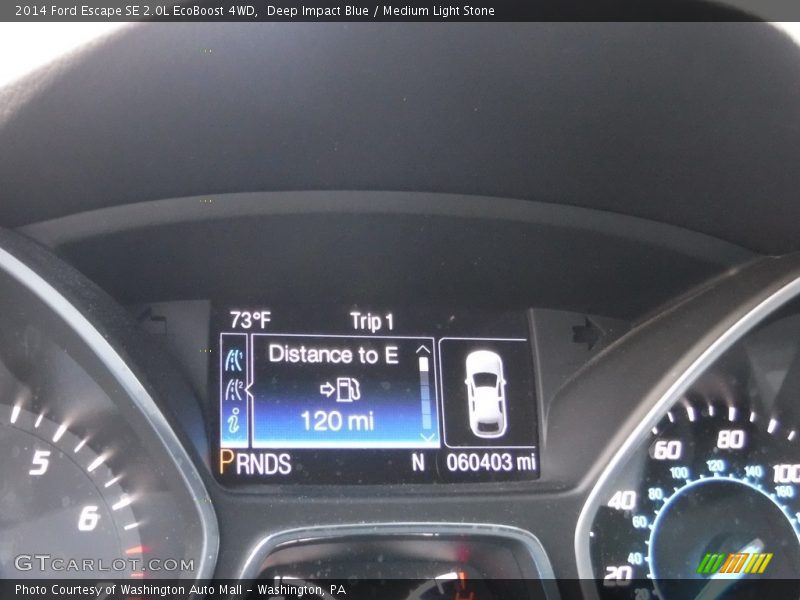 Deep Impact Blue / Medium Light Stone 2014 Ford Escape SE 2.0L EcoBoost 4WD