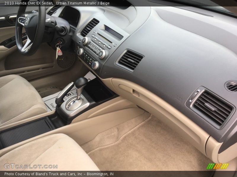 Urban Titanium Metallic / Beige 2010 Honda Civic EX Sedan