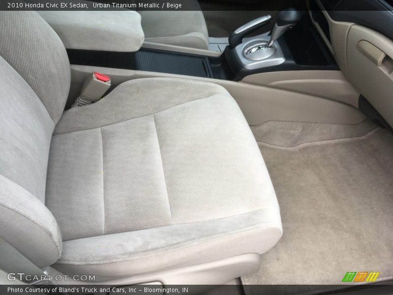 Urban Titanium Metallic / Beige 2010 Honda Civic EX Sedan