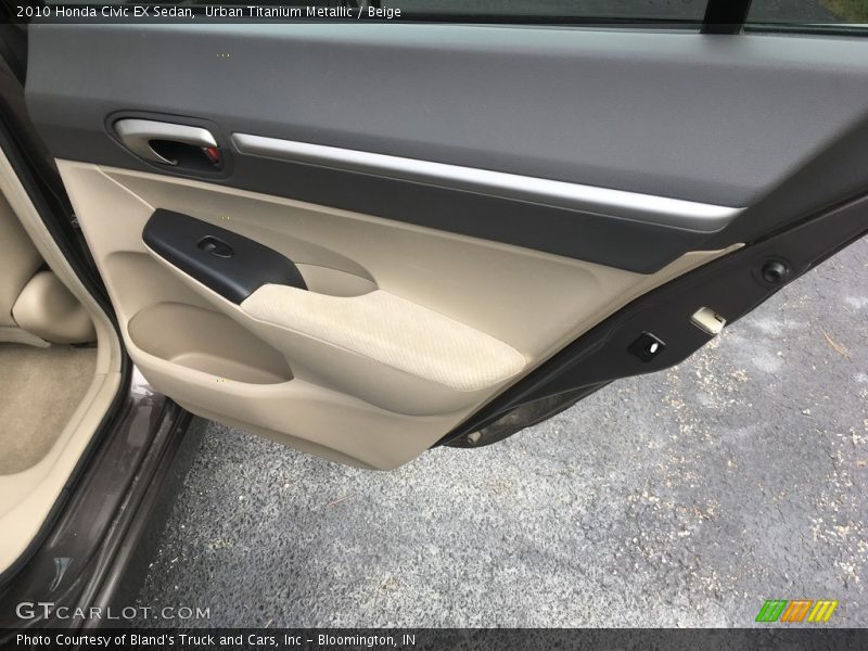 Urban Titanium Metallic / Beige 2010 Honda Civic EX Sedan