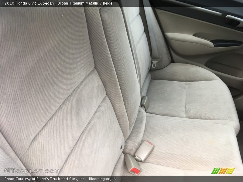 Urban Titanium Metallic / Beige 2010 Honda Civic EX Sedan