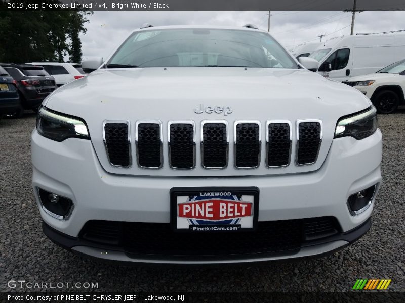 Bright White / Black 2019 Jeep Cherokee Limited 4x4
