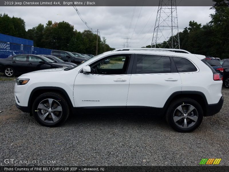Bright White / Black 2019 Jeep Cherokee Limited 4x4