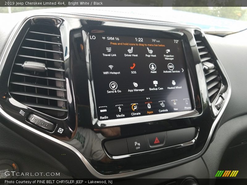 Bright White / Black 2019 Jeep Cherokee Limited 4x4