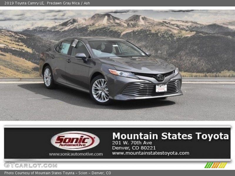 Predawn Gray Mica / Ash 2019 Toyota Camry LE