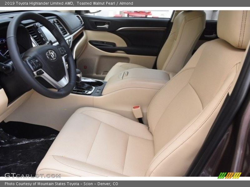 Front Seat of 2019 Highlander Limited AWD