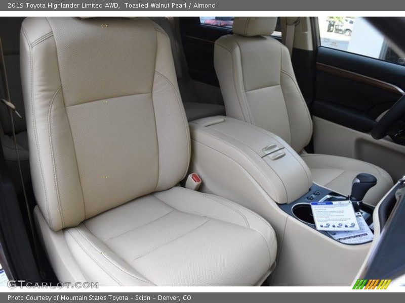 Front Seat of 2019 Highlander Limited AWD