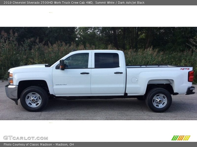 Summit White / Dark Ash/Jet Black 2019 Chevrolet Silverado 2500HD Work Truck Crew Cab 4WD