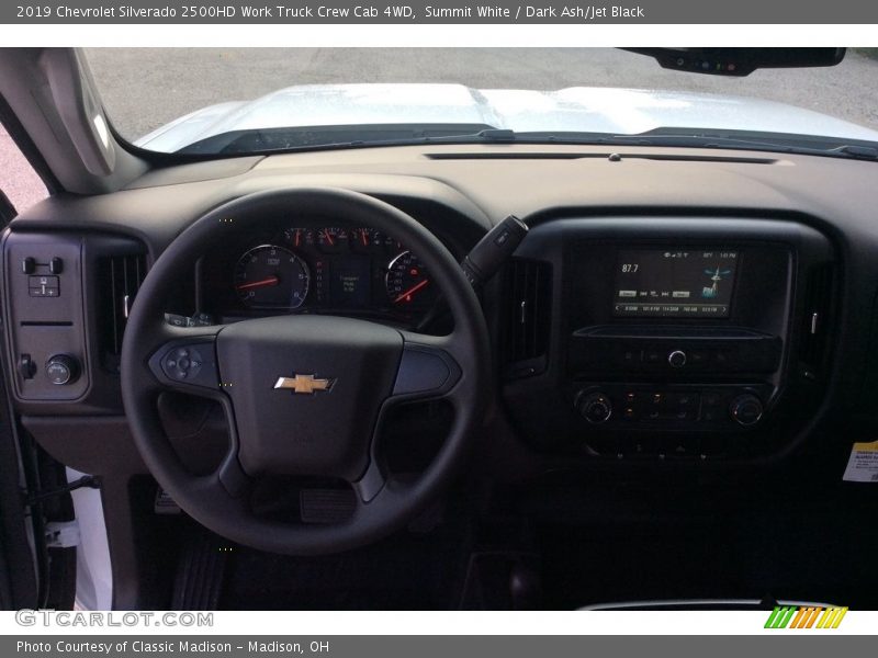 Summit White / Dark Ash/Jet Black 2019 Chevrolet Silverado 2500HD Work Truck Crew Cab 4WD