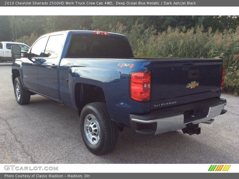 Deep Ocean Blue Metallic / Dark Ash/Jet Black 2019 Chevrolet Silverado 2500HD Work Truck Crew Cab 4WD