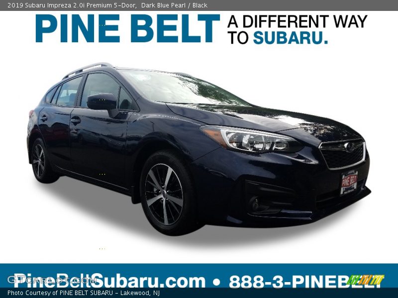 Dark Blue Pearl / Black 2019 Subaru Impreza 2.0i Premium 5-Door