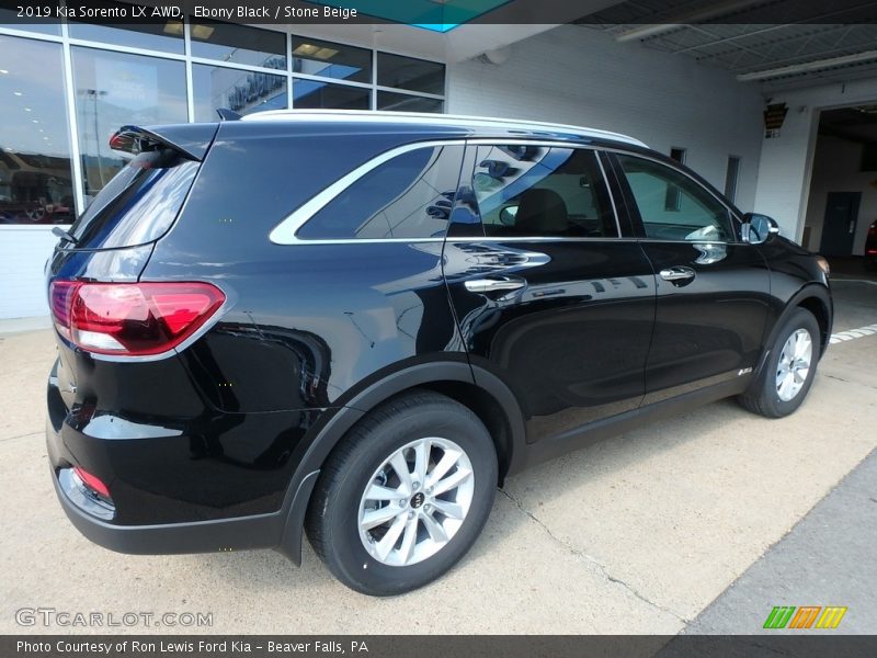 Ebony Black / Stone Beige 2019 Kia Sorento LX AWD