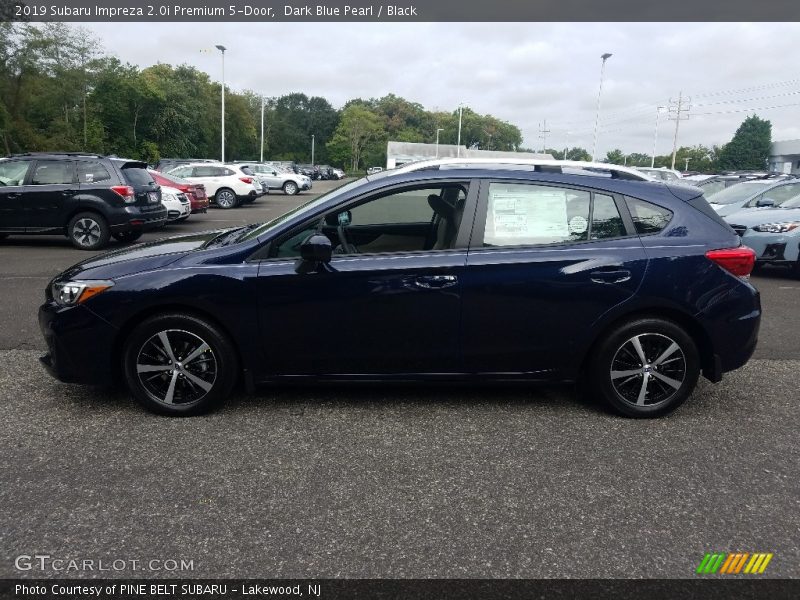 Dark Blue Pearl / Black 2019 Subaru Impreza 2.0i Premium 5-Door