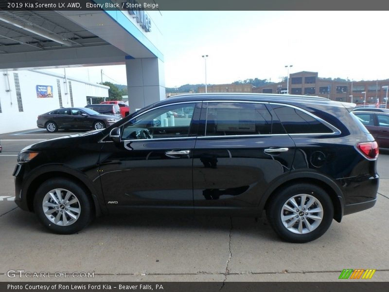 Ebony Black / Stone Beige 2019 Kia Sorento LX AWD