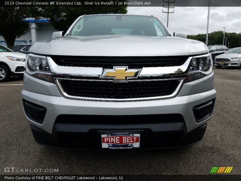 Silver Ice Metallic / Jet Black/Dark Ash 2019 Chevrolet Colorado WT Extended Cab