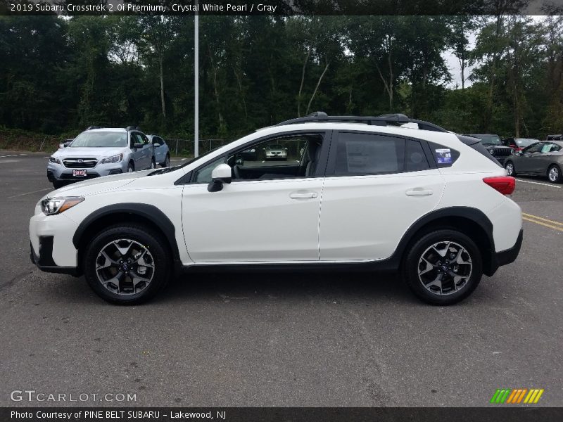 Crystal White Pearl / Gray 2019 Subaru Crosstrek 2.0i Premium