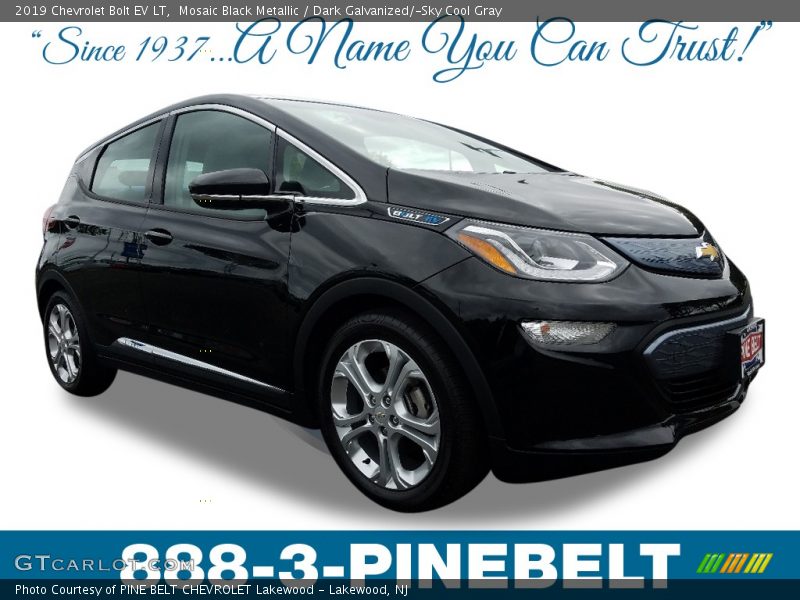 Mosaic Black Metallic / Dark Galvanized/­Sky Cool Gray 2019 Chevrolet Bolt EV LT