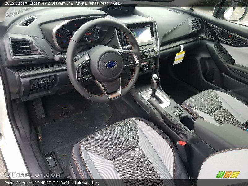 Crystal White Pearl / Gray 2019 Subaru Crosstrek 2.0i Premium
