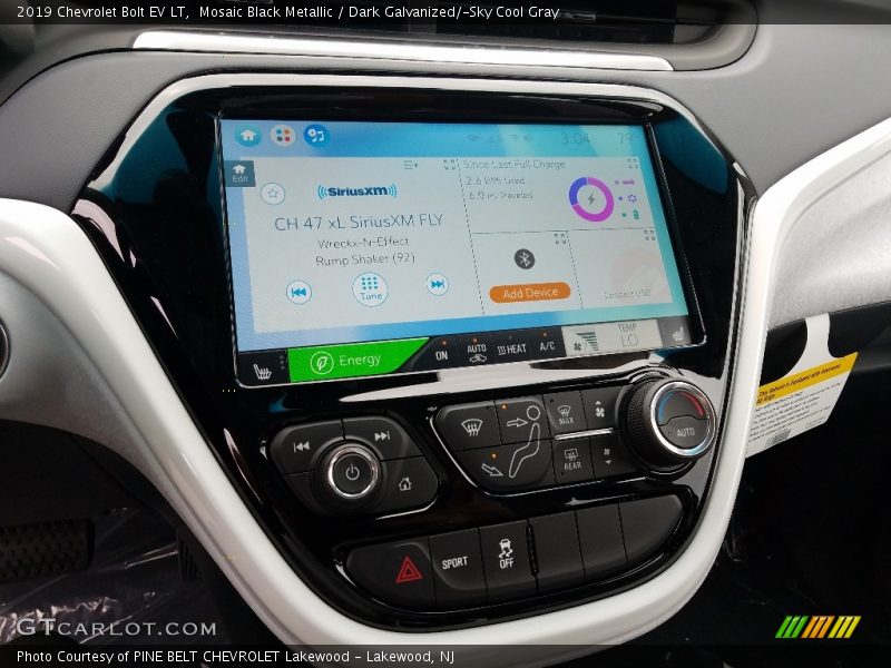 Controls of 2019 Bolt EV LT