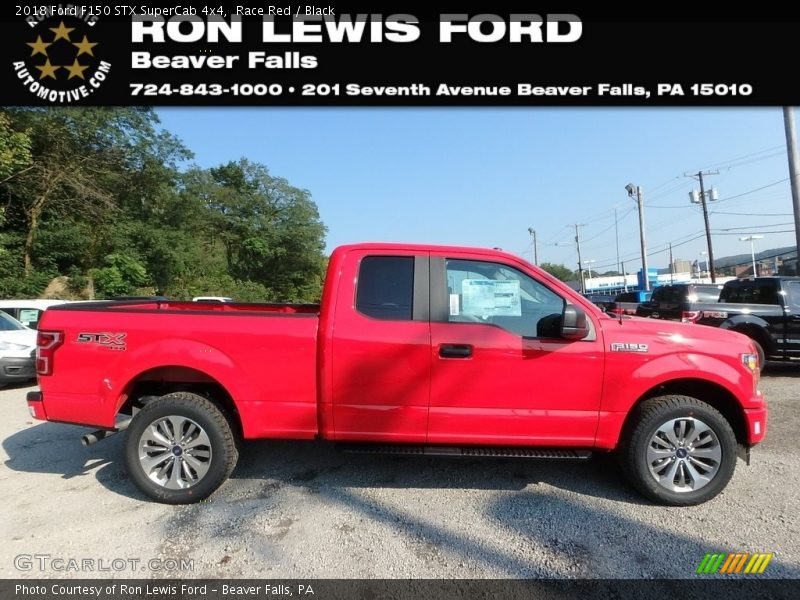 Race Red / Black 2018 Ford F150 STX SuperCab 4x4