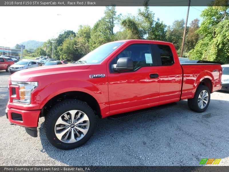 Race Red / Black 2018 Ford F150 STX SuperCab 4x4