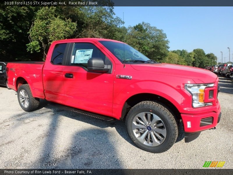 Race Red / Black 2018 Ford F150 STX SuperCab 4x4