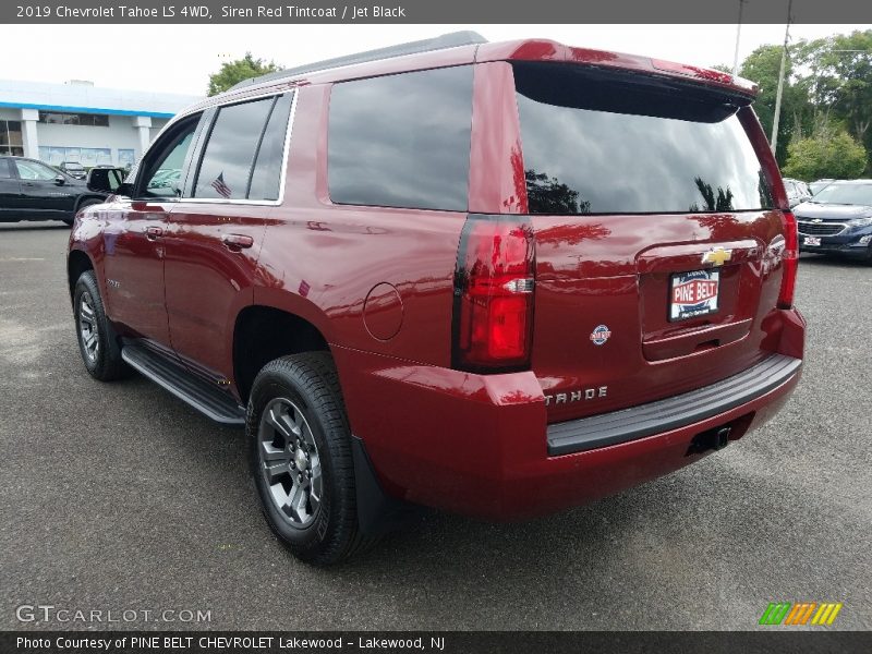 Siren Red Tintcoat / Jet Black 2019 Chevrolet Tahoe LS 4WD
