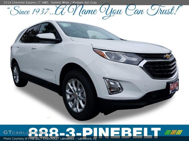 Summit White / Medium Ash Gray 2019 Chevrolet Equinox LT AWD
