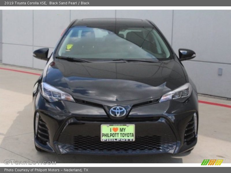 Black Sand Pearl / Black 2019 Toyota Corolla XSE