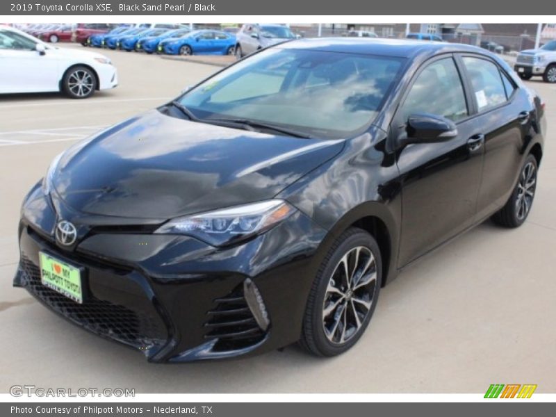 Black Sand Pearl / Black 2019 Toyota Corolla XSE