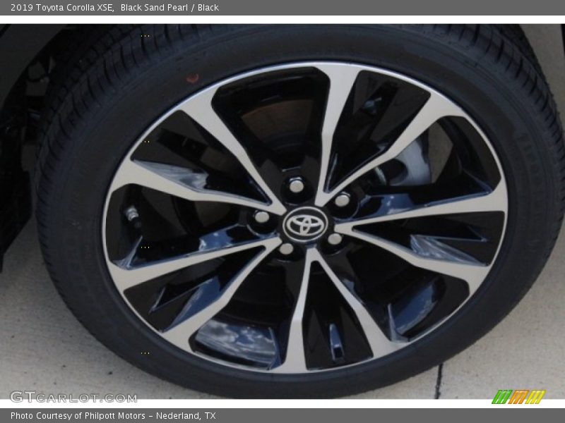 Black Sand Pearl / Black 2019 Toyota Corolla XSE