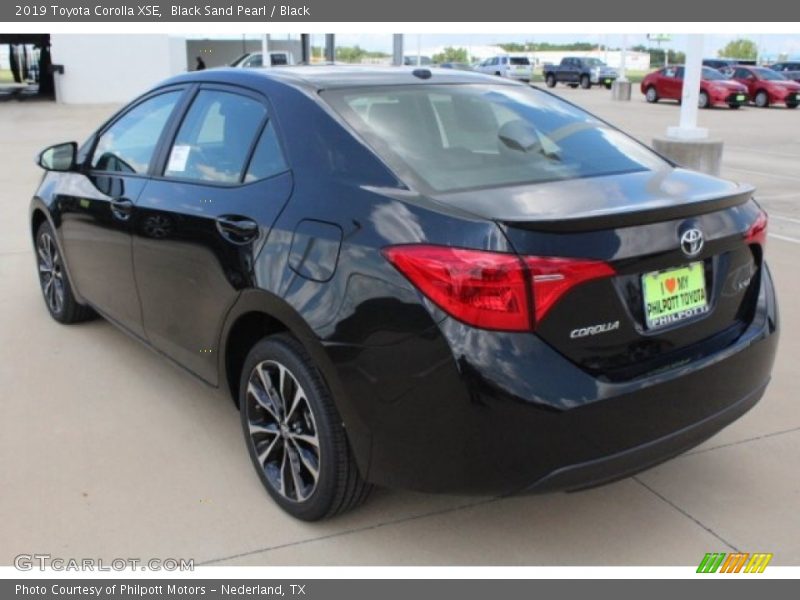 Black Sand Pearl / Black 2019 Toyota Corolla XSE