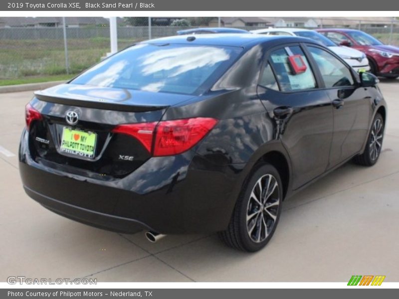 Black Sand Pearl / Black 2019 Toyota Corolla XSE